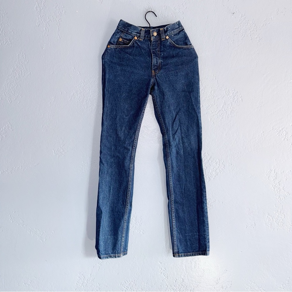 Levi’s 70s White Horse Patch Blue Jeans Size 22”